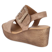 Espadrille-Sandaletten  Braun