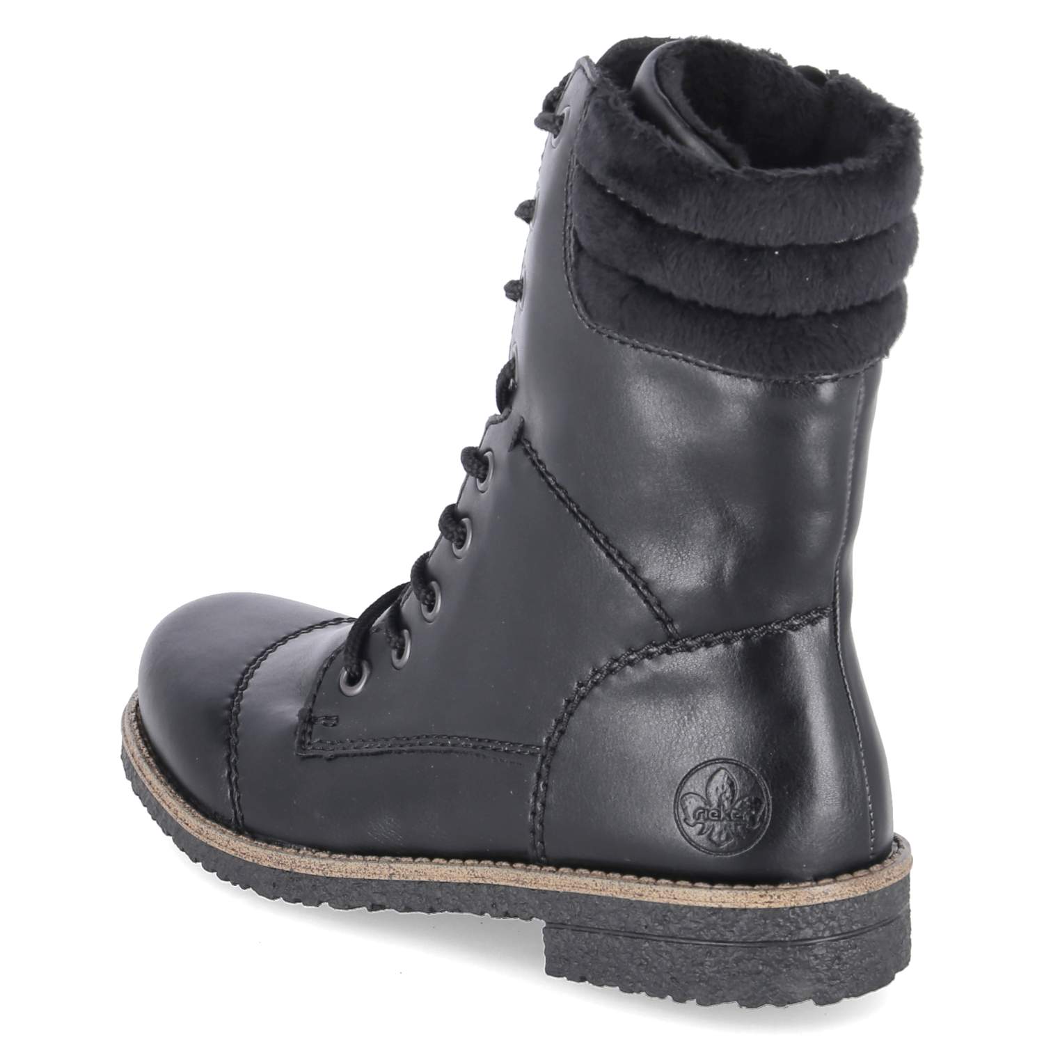 Schnürstiefeletten  Schwarz