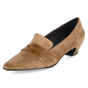 Hochfront-Pumps  Braun