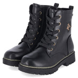 Schnürboots  Schwarz