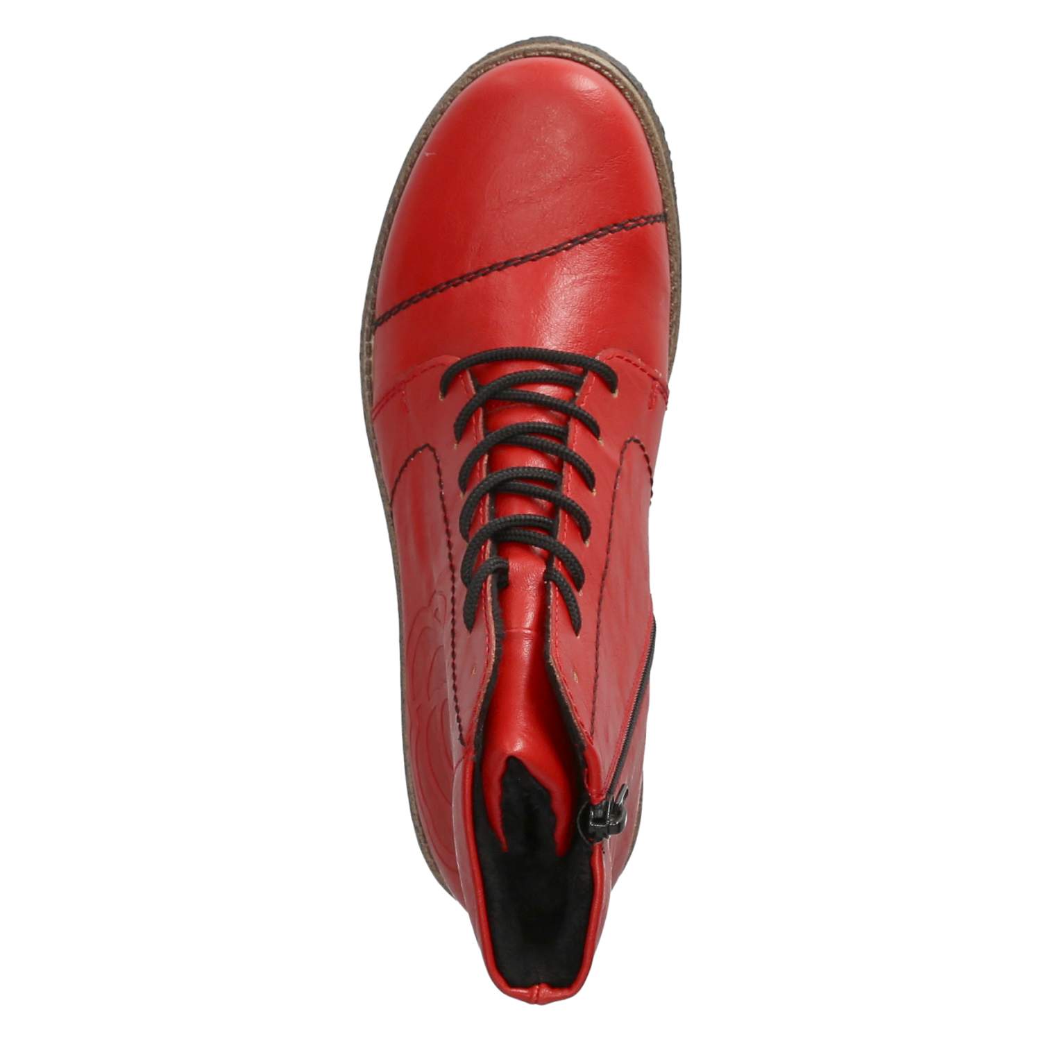 Schnürstiefeletten  Rot