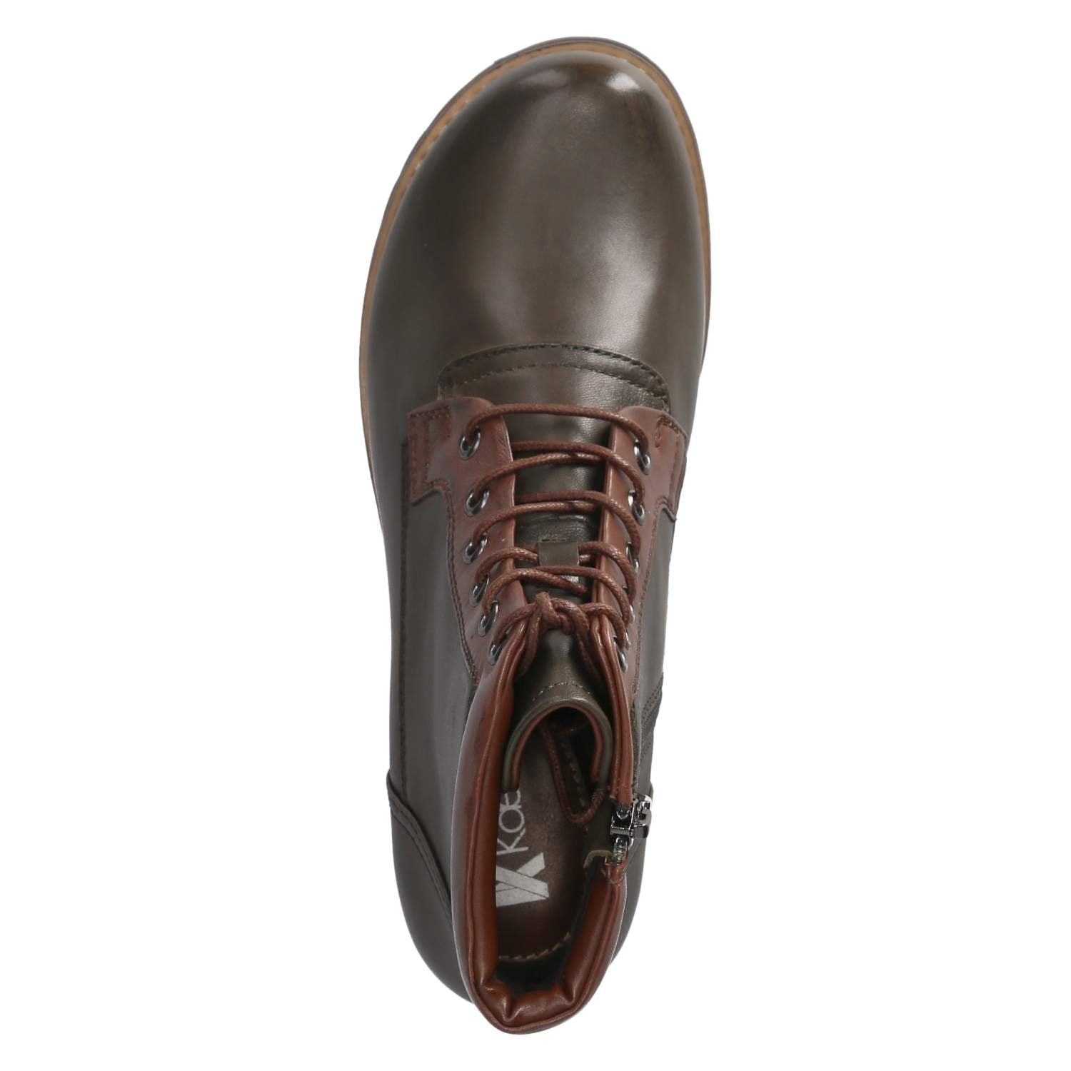 Schnürstiefeletten  Grün