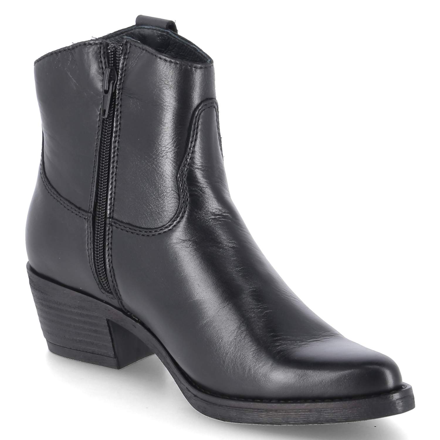 Westernstiefeletten  Schwarz