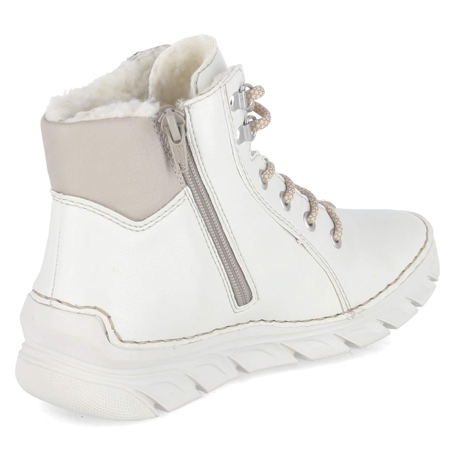 Schnürstiefeletten  Weiß