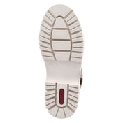 Schnürtsiefeletten  Beige