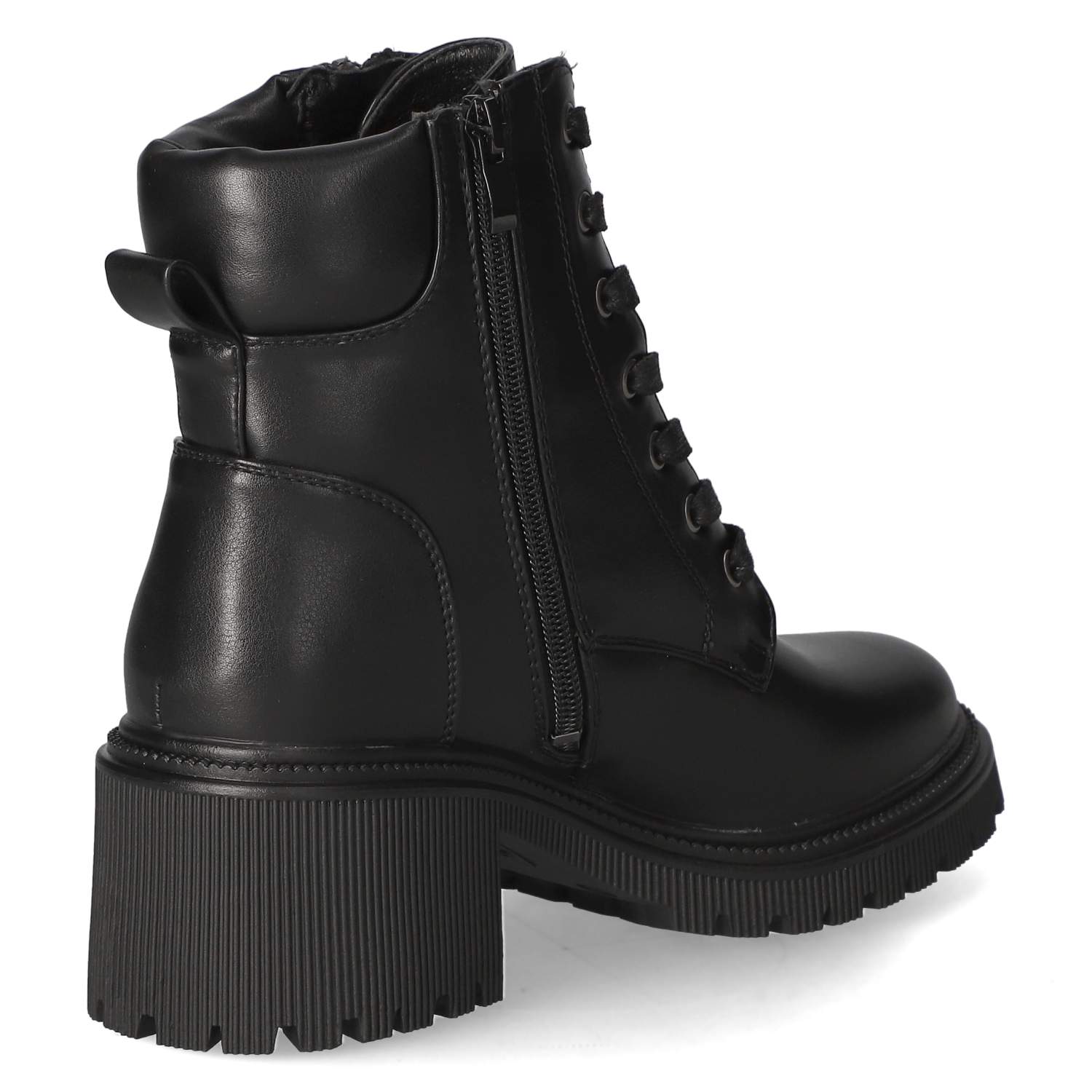 Schnürstiefeletten  Schwarz