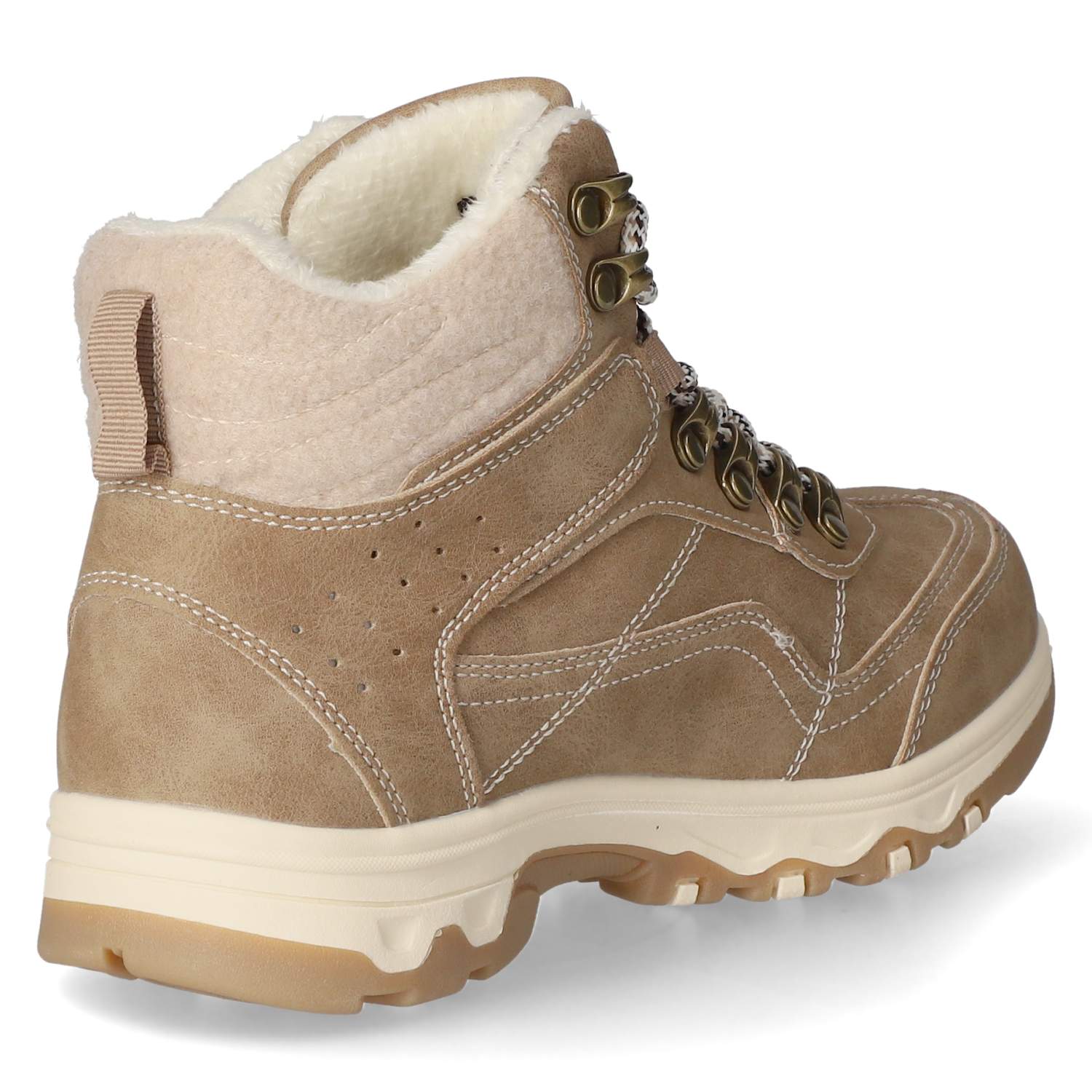 Schnürboots  Taupe