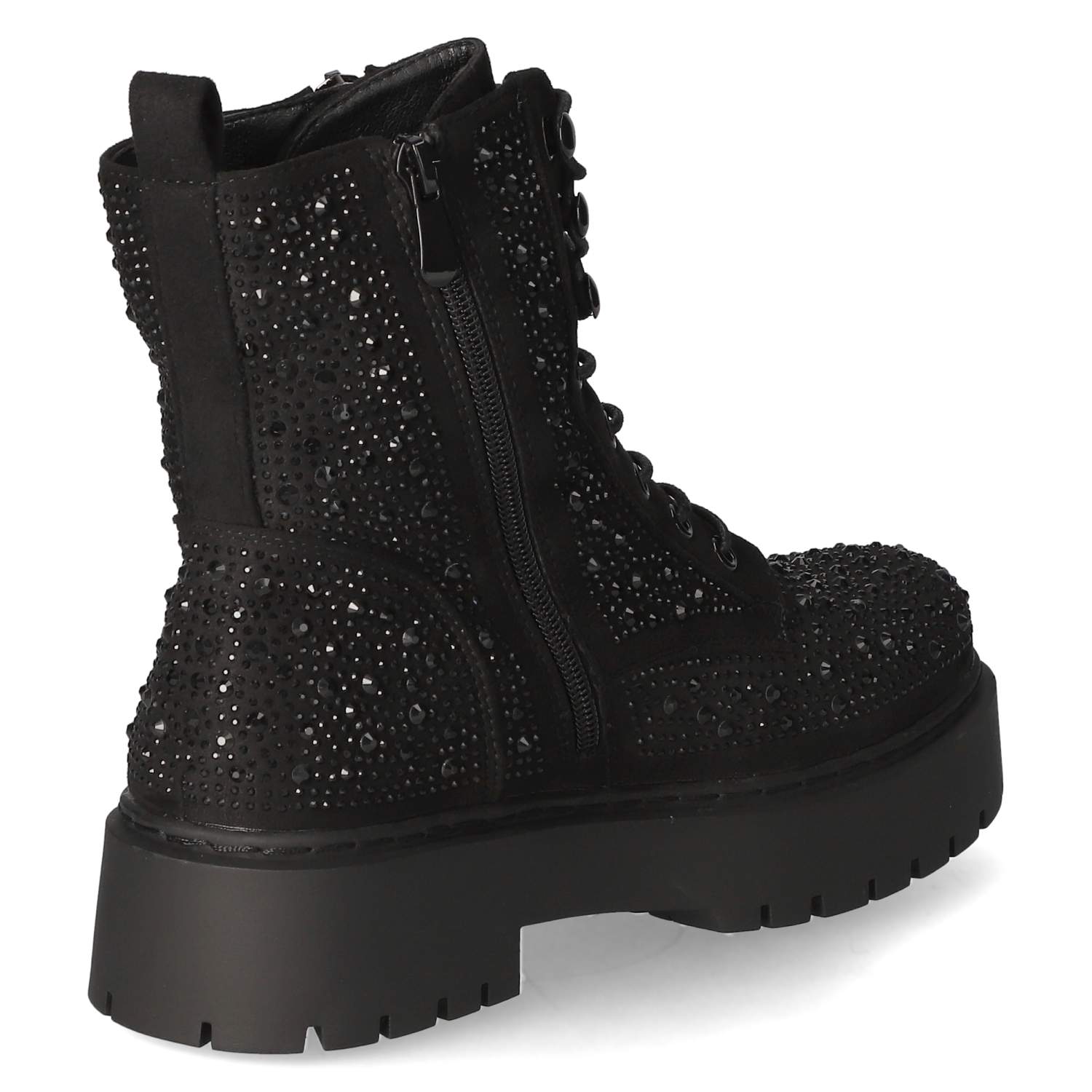 Schnürboots  Schwarz