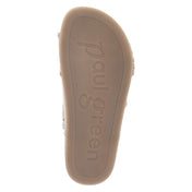Plateaupantoletten  Taupe