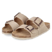 Pantoletten Taupe