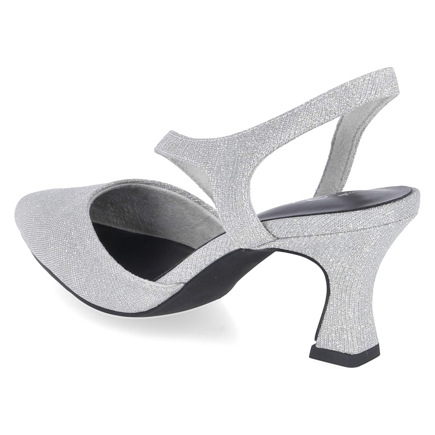 Riemchenpumps Silber