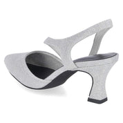 Riemchenpumps Silber
