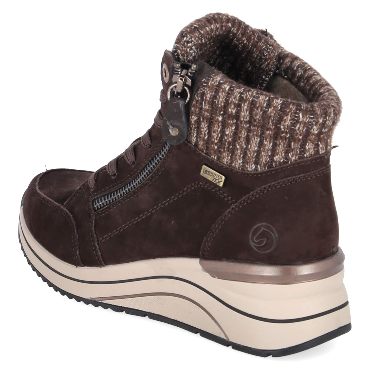 Schnürstiefeletten  Braun