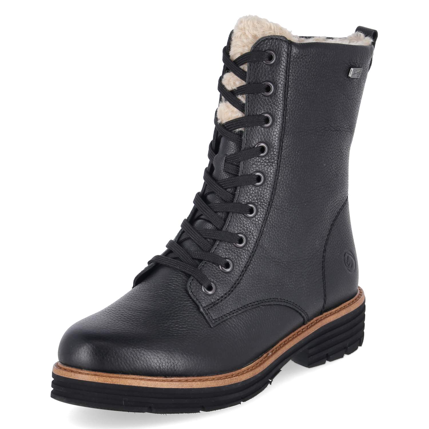 Schnürstiefeletten  Schwarz