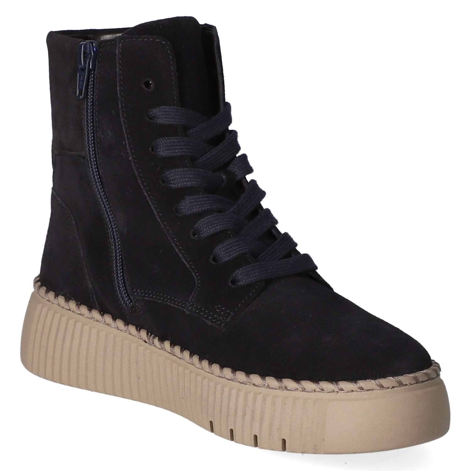 Schnürstiefeletten  Blau