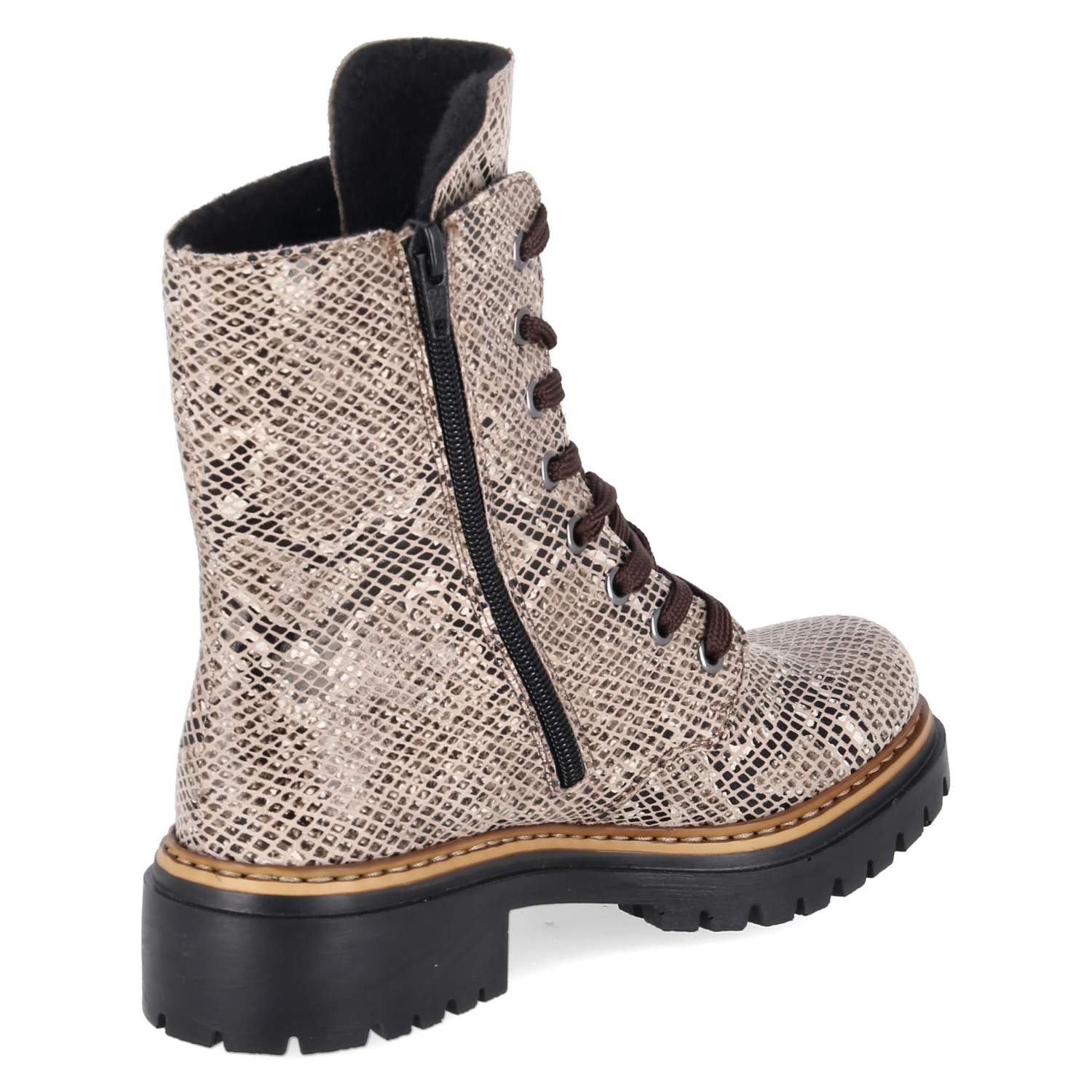 Schnürstiefel  Beige