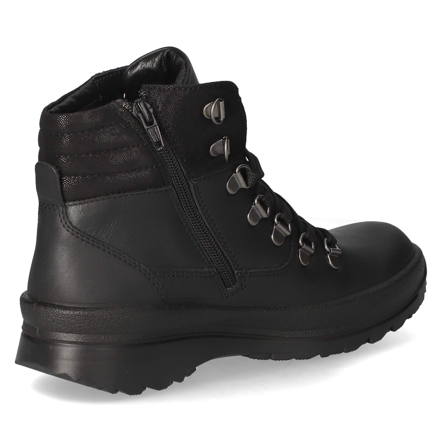 Schnürstiefeletten  Schwarz