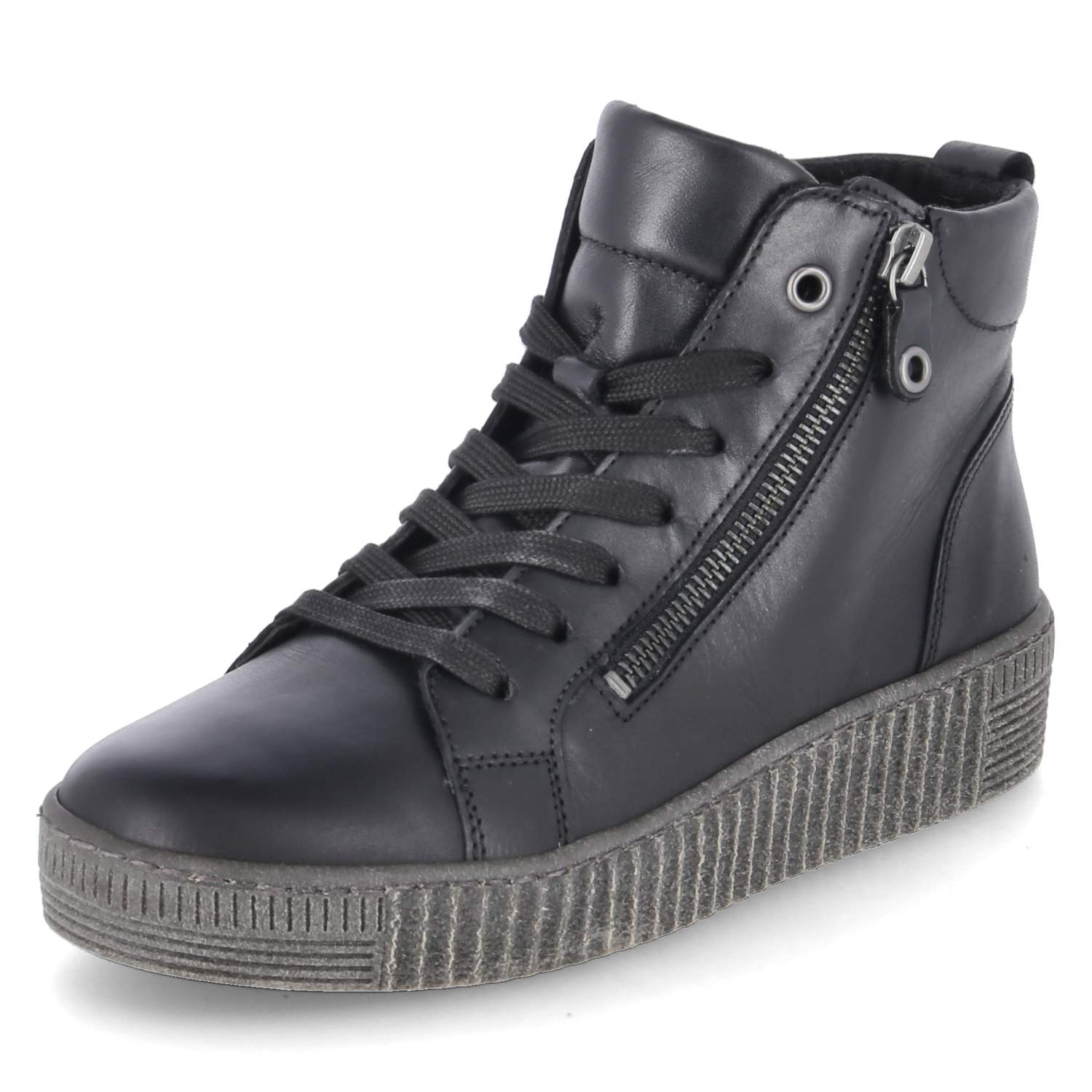 Schnürstiefeletten  Schwarz