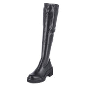 Overkneestiefel  Schwarz