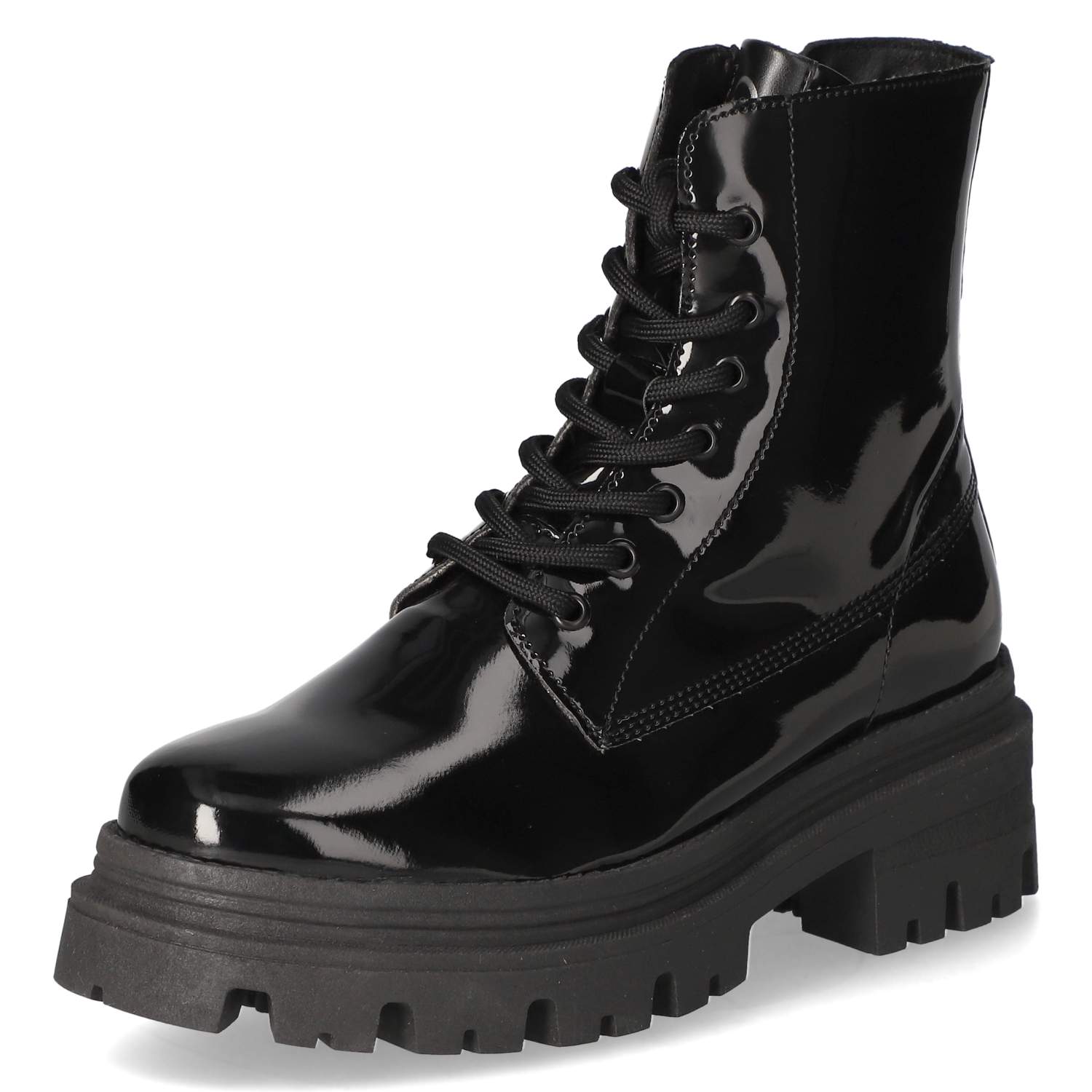 Schnürstiefeletten  Schwarz