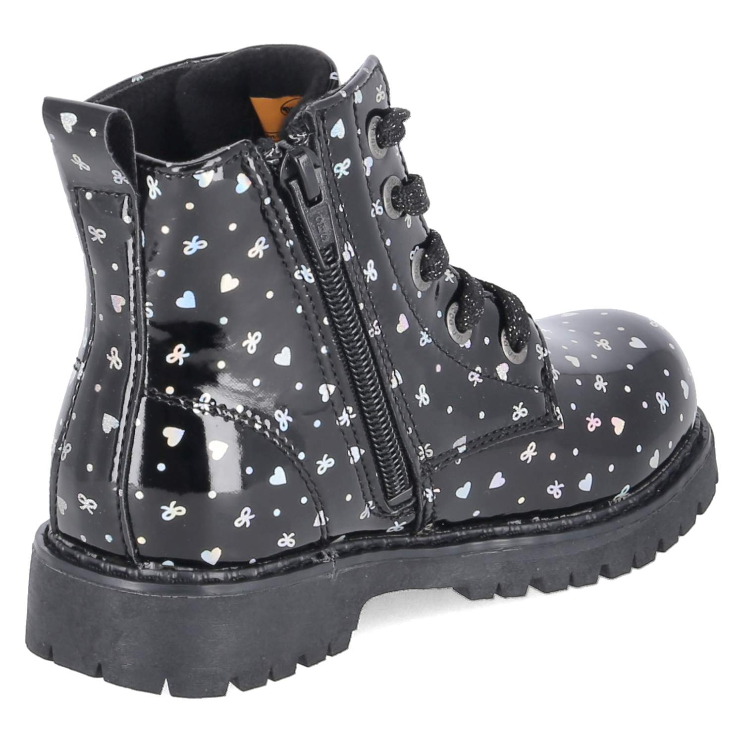 Schnürboots Schwarz