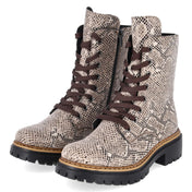Schnürstiefel  Beige