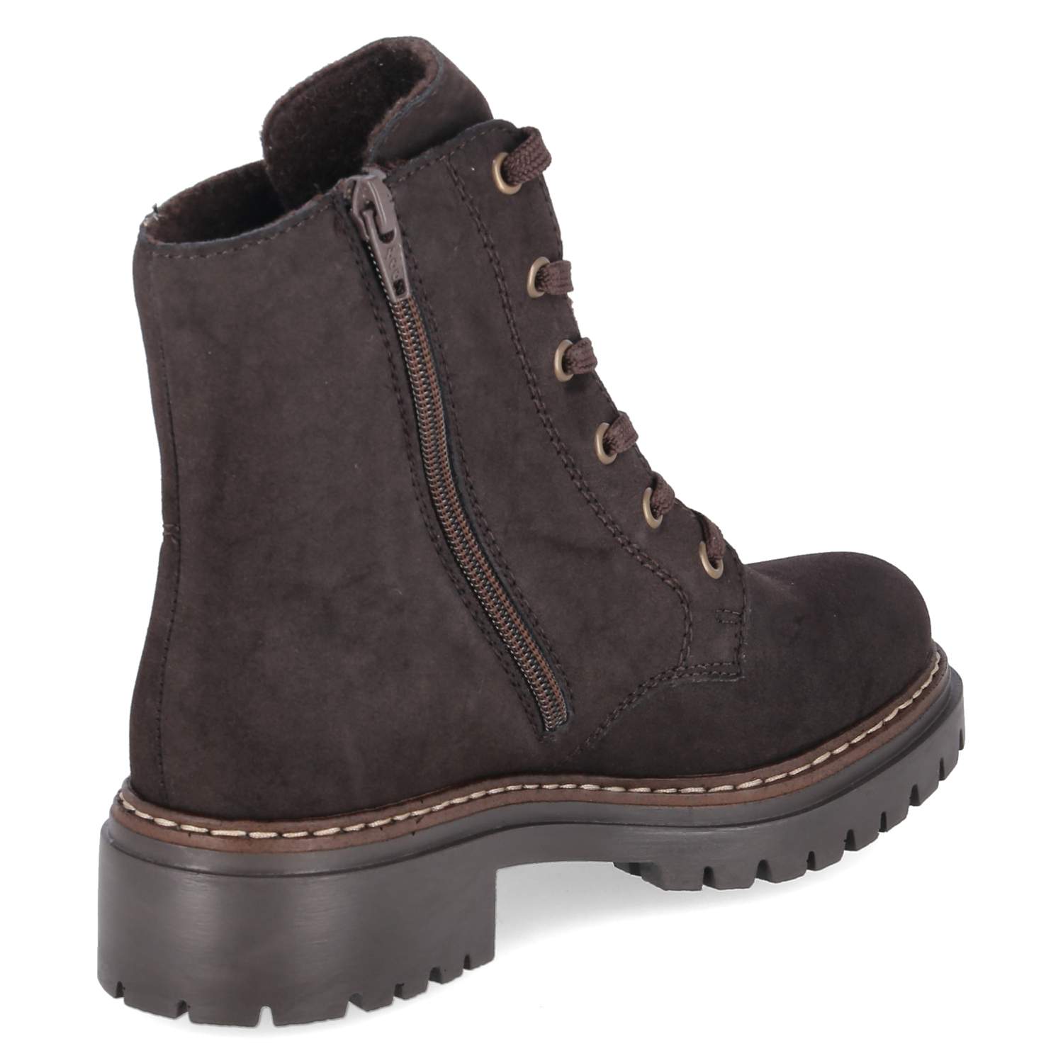 Schnürstiefeletten  Braun