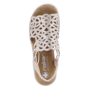 Plateau-Sandalen  Beige
