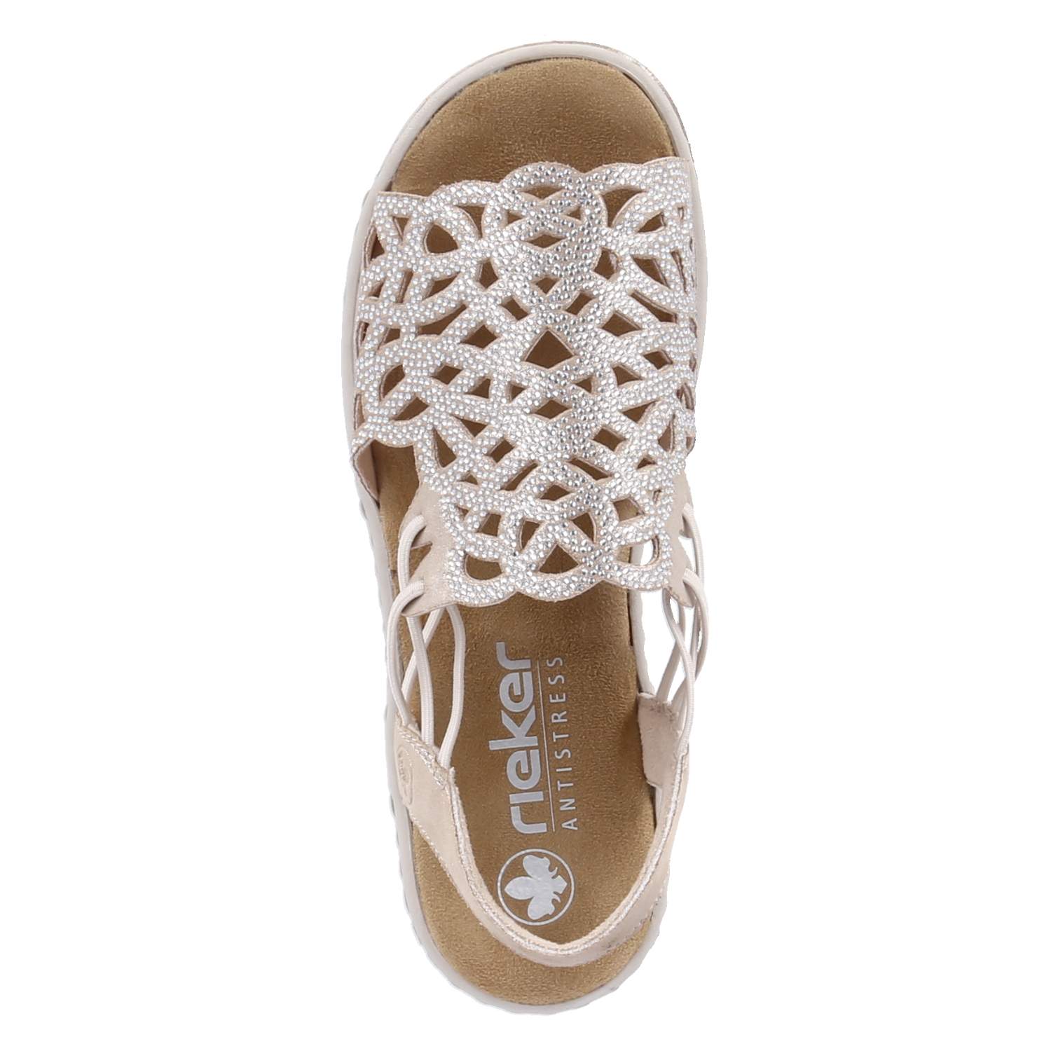 Plateau-Sandalen  Beige