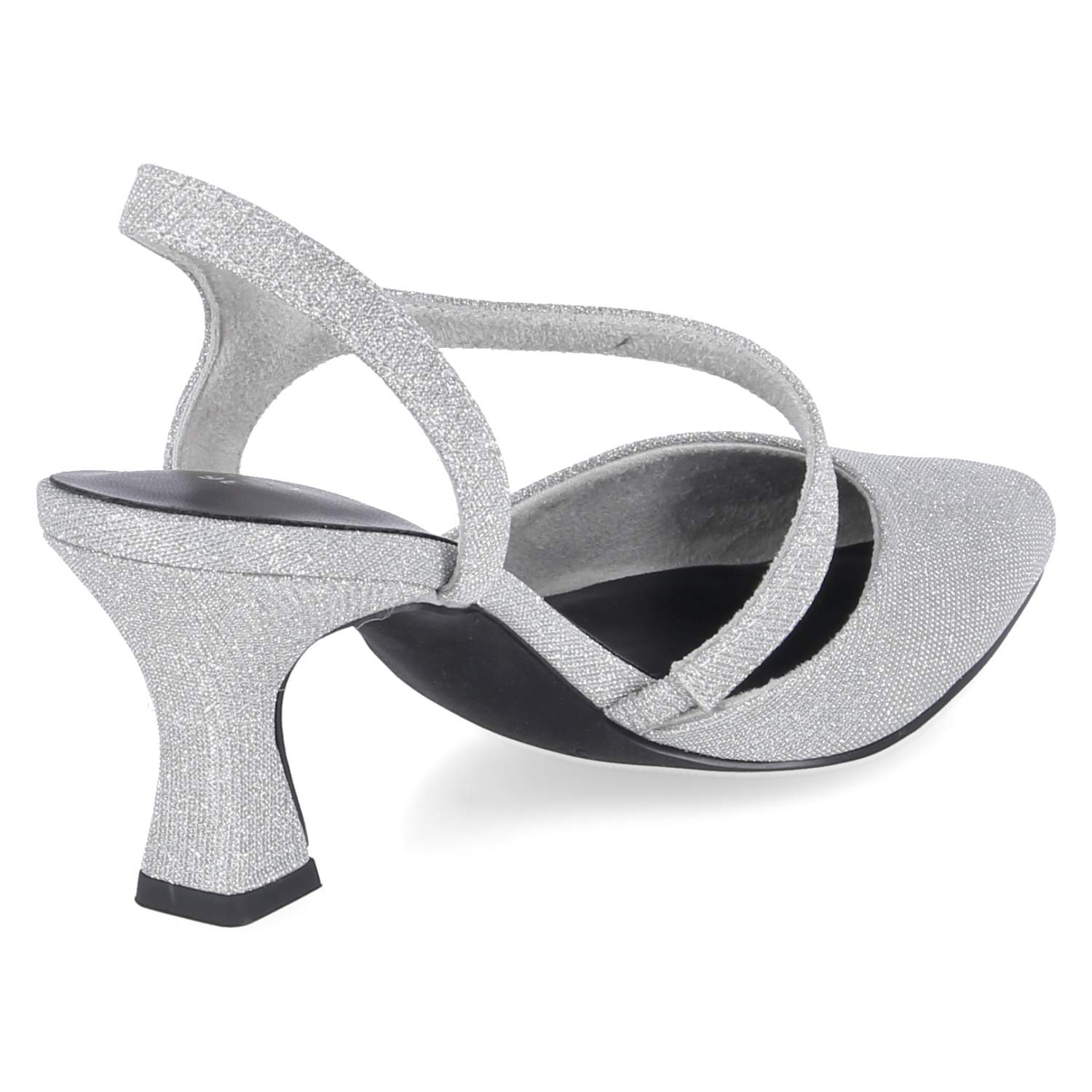Riemchenpumps Silber