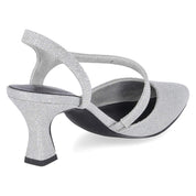 Riemchenpumps Silber
