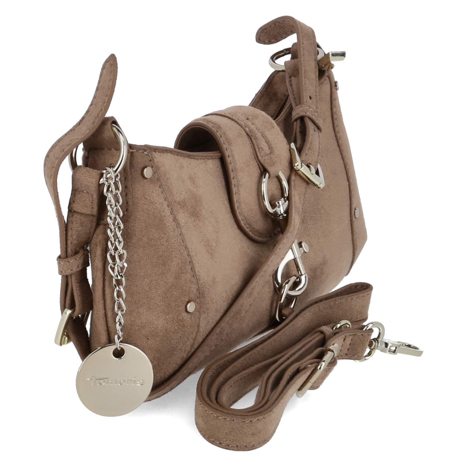 Schultertasche MARINA SUEDE  Beige
