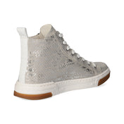 High Sneaker  Silber