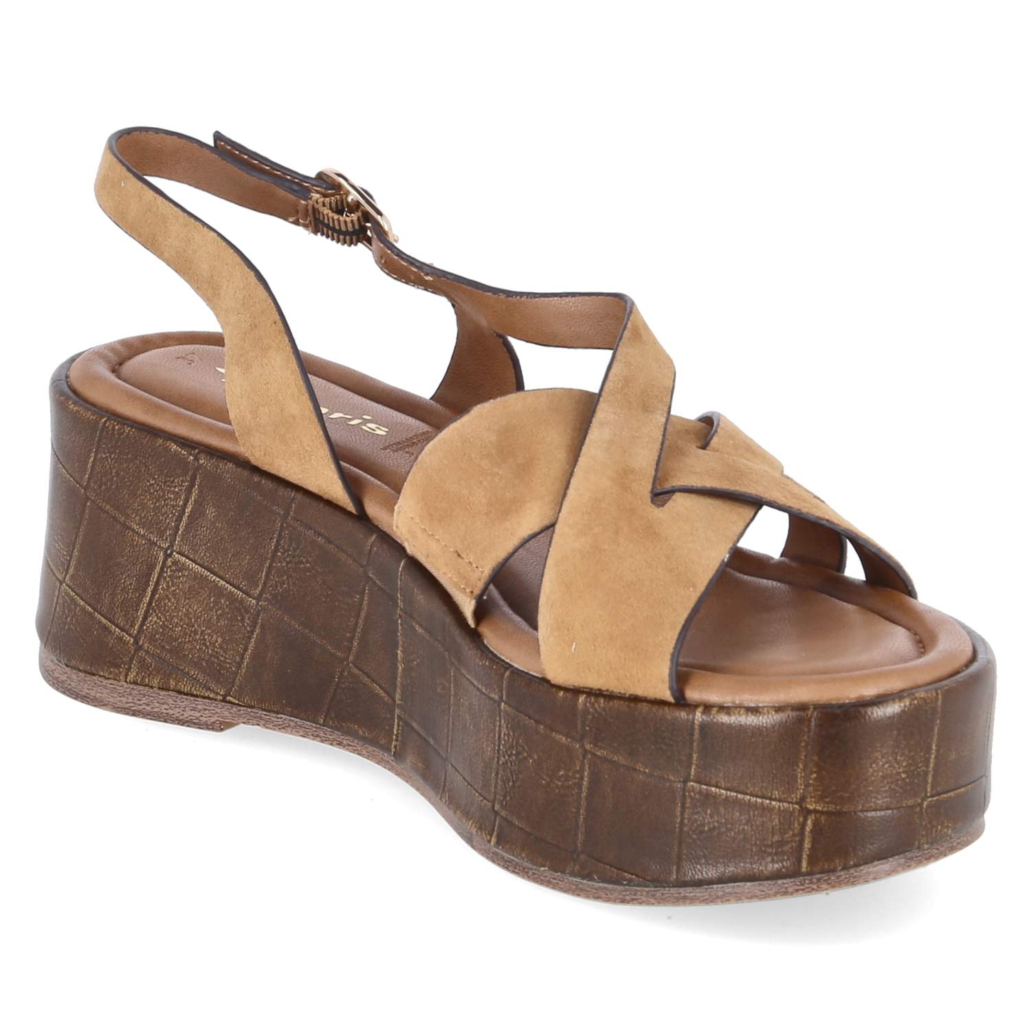 Plateausandalen  Braun