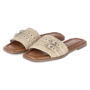 Pantoletten  Beige