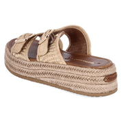 Espadrille-Pantoletten  Beige