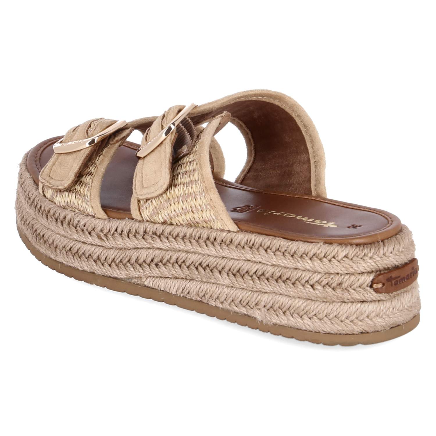 Espadrille-Pantoletten  Beige