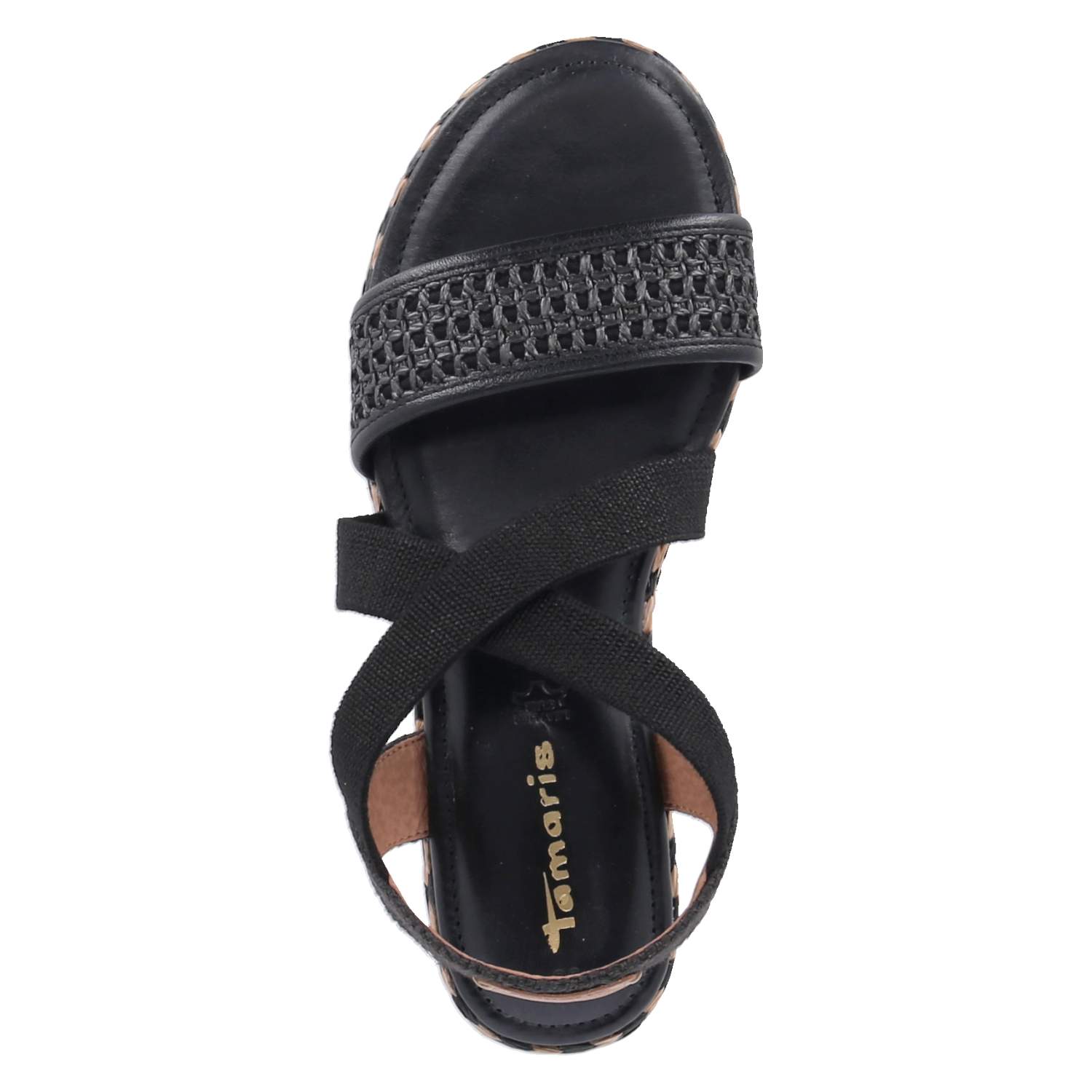 Espadrille-Sandalen  Schwarz