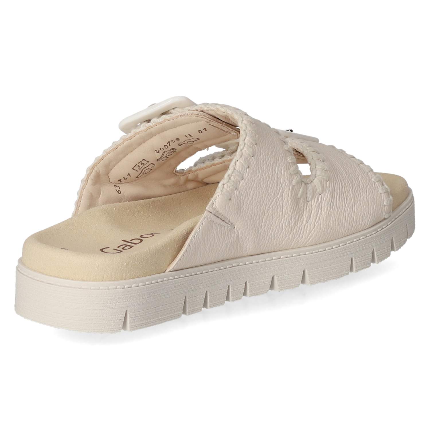 Pantoletten  Beige