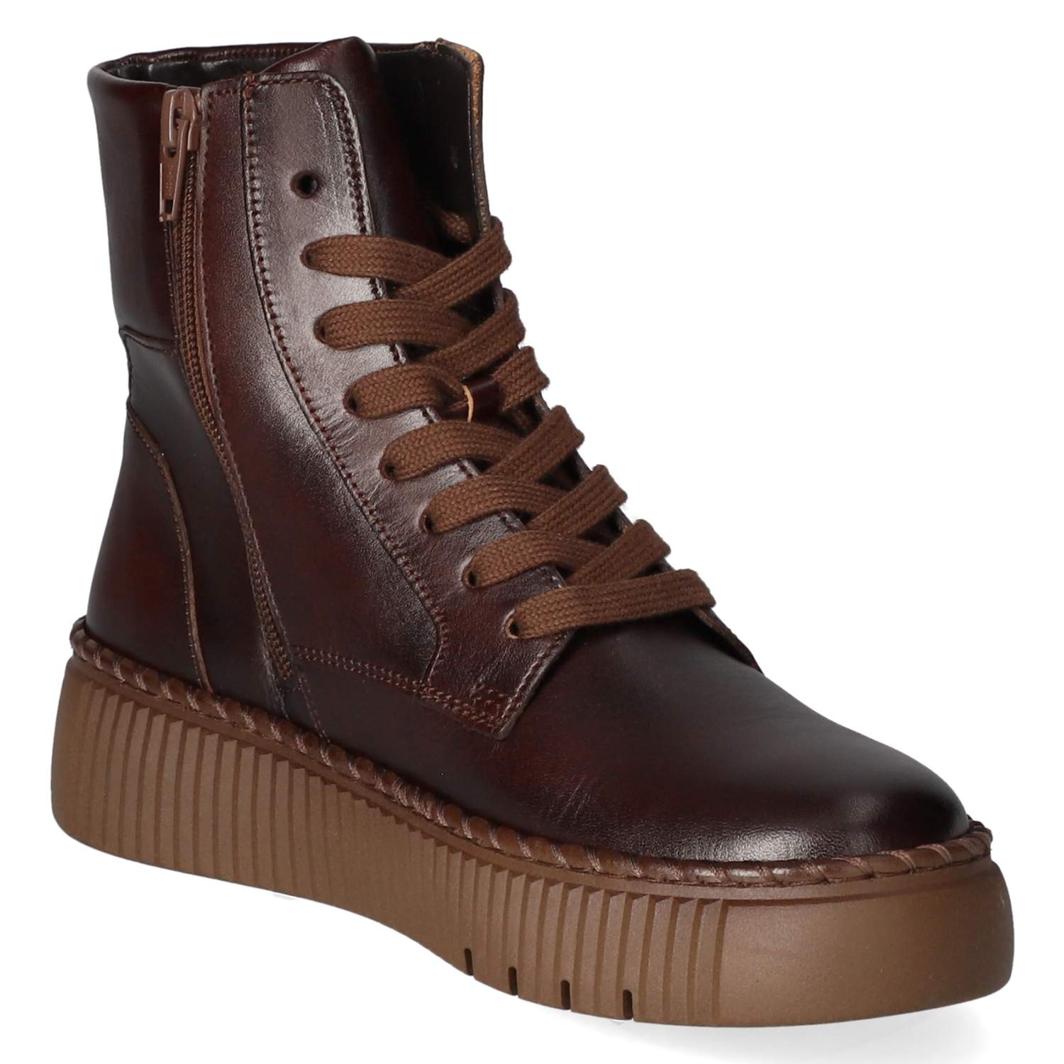 Schnürstiefel  Braun
