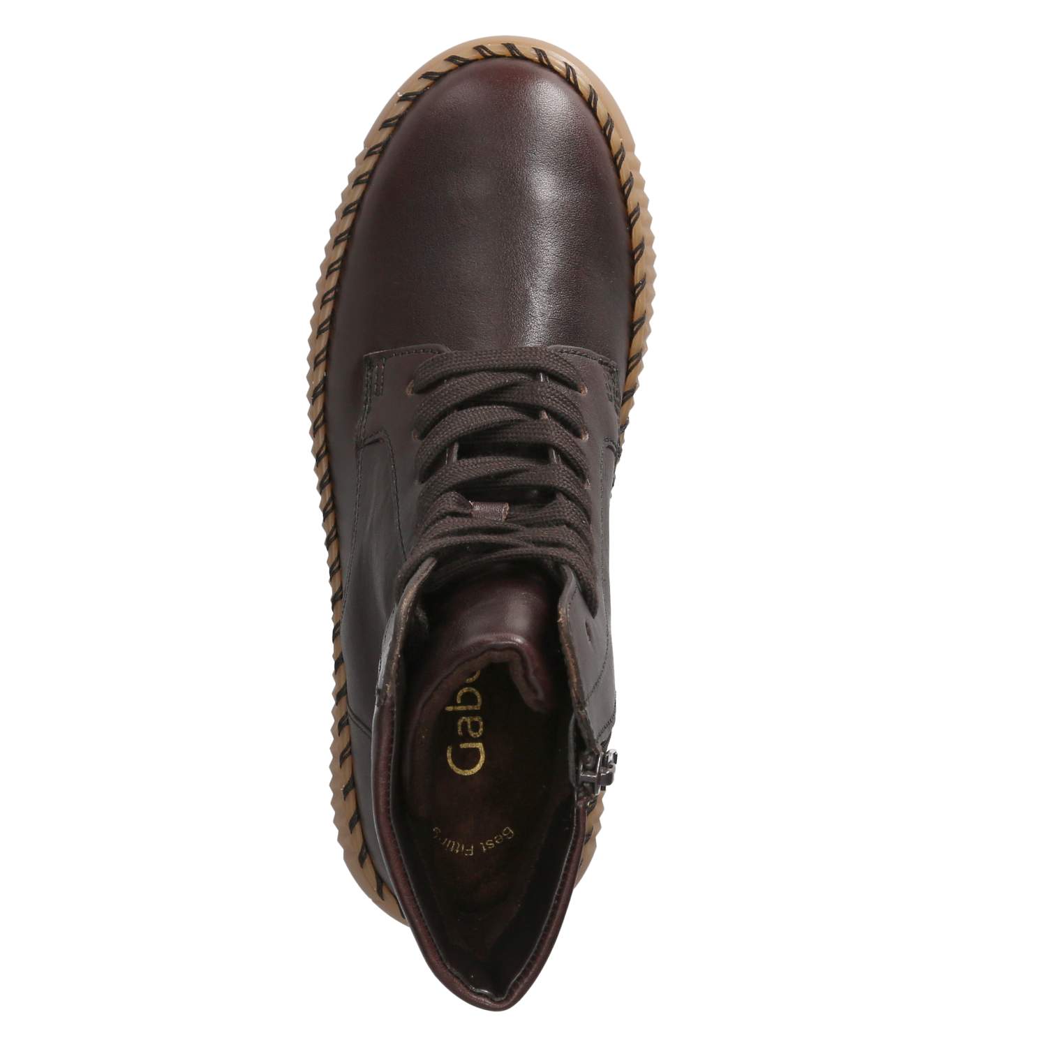 Schnürstiefeletten  Braun