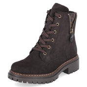 Schnürstiefeletten  Braun