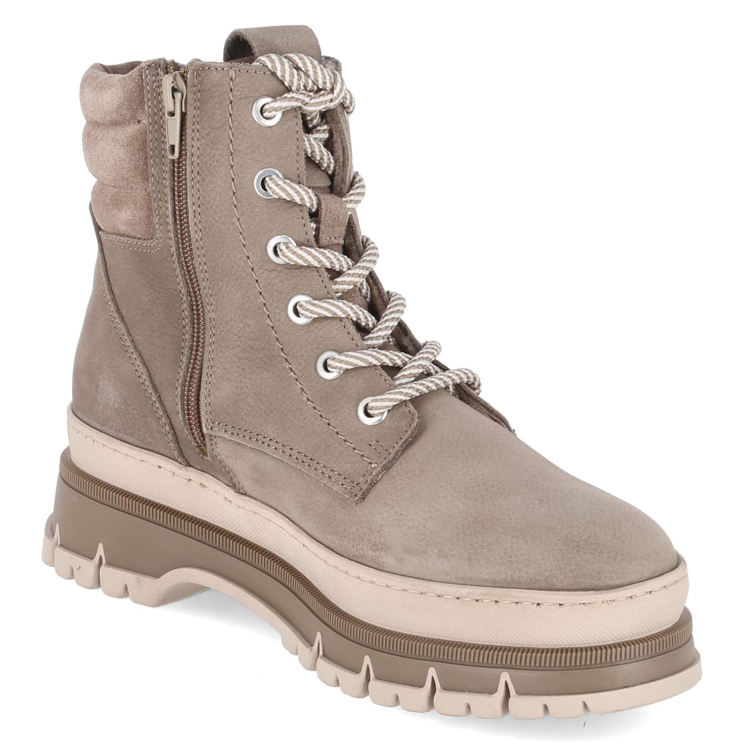 Schnürboots  Taupe