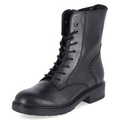 Schnüstiefeletten  Schwarz