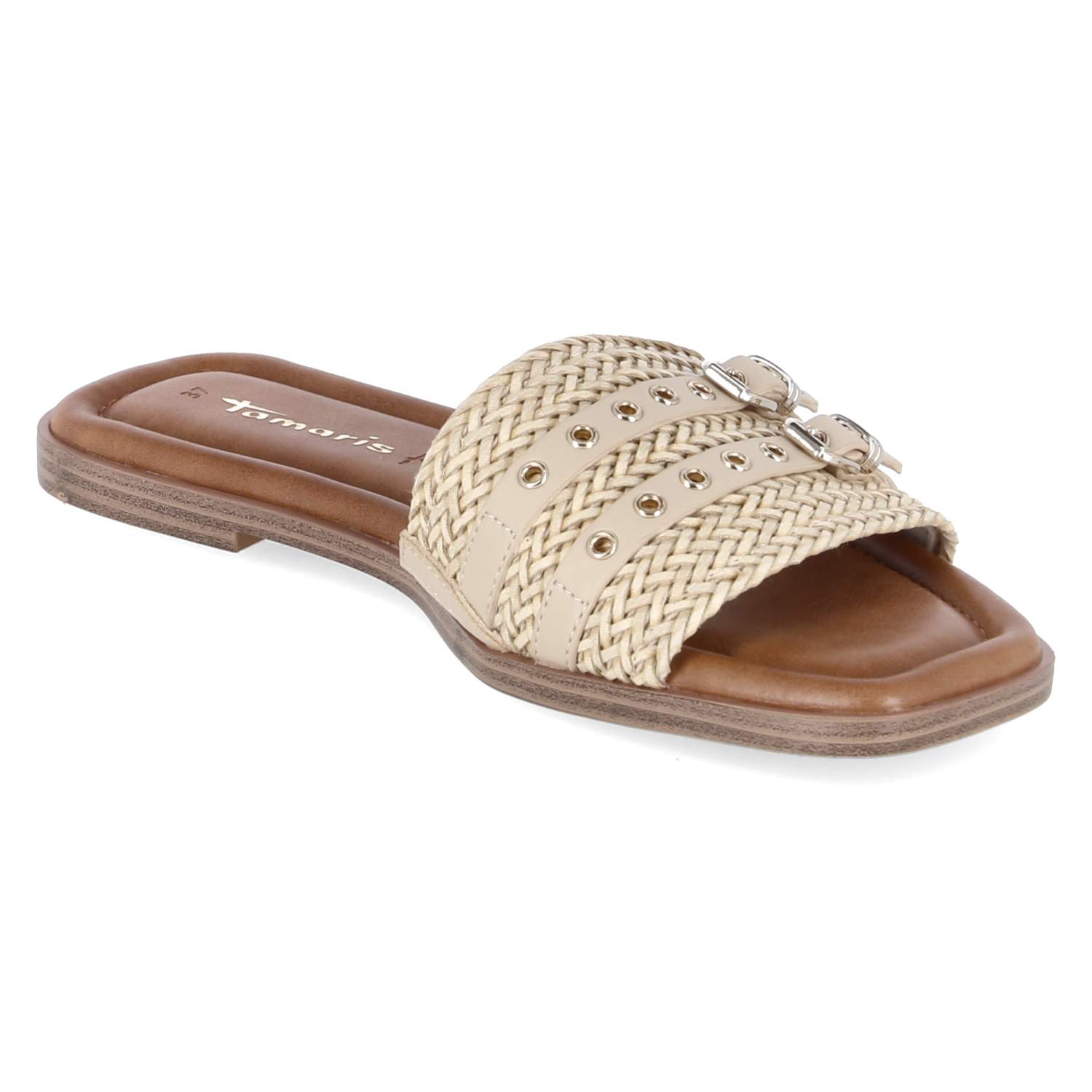Pantoletten  Beige