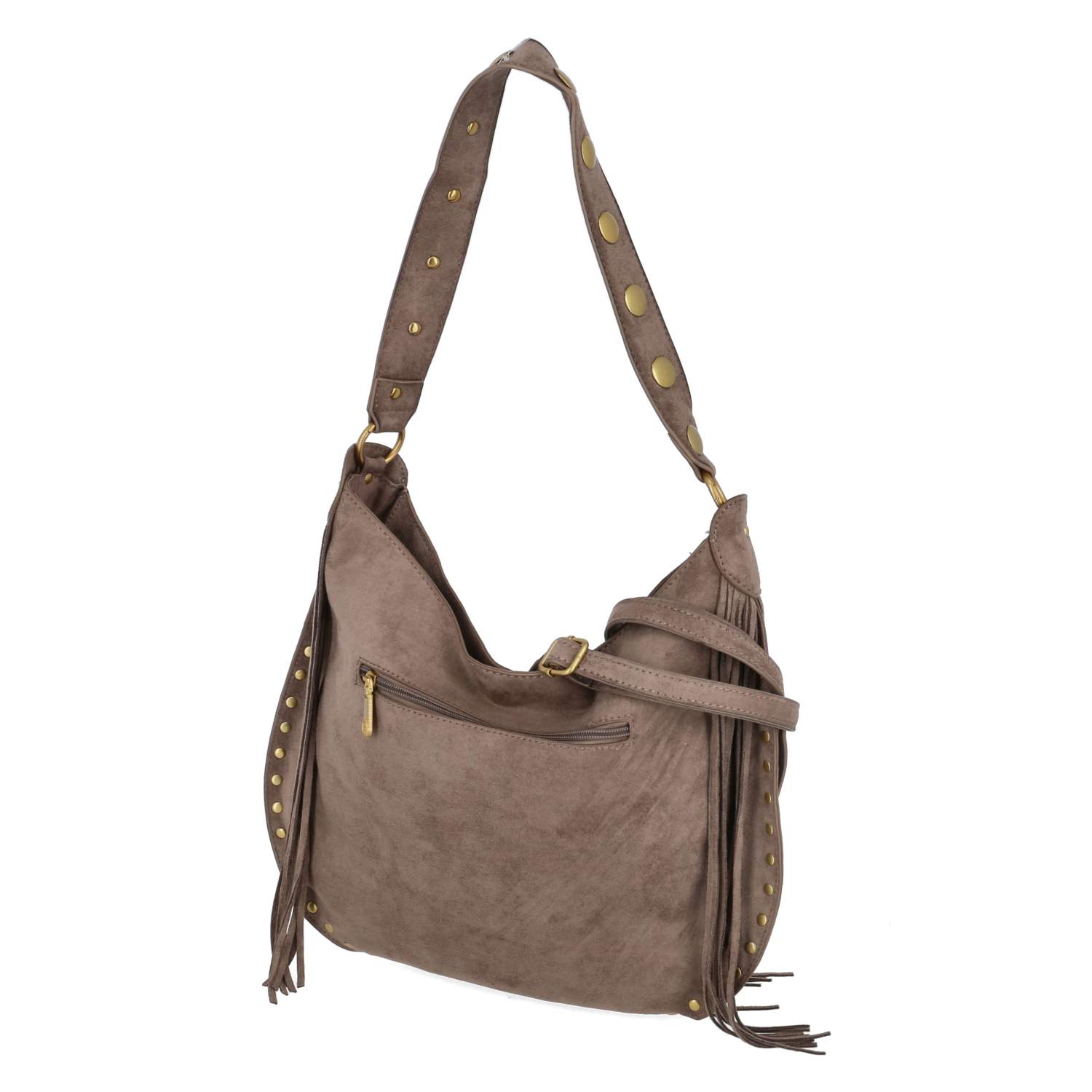 Schultertasche  Taupe