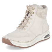 Schnürstiefeletten  Beige
