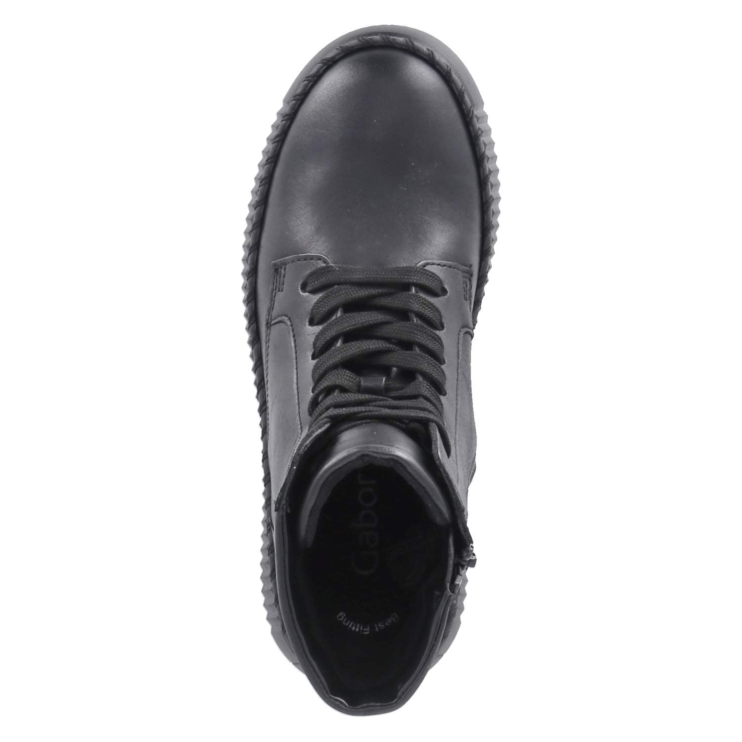 Schnürstiefeletten  Schwarz