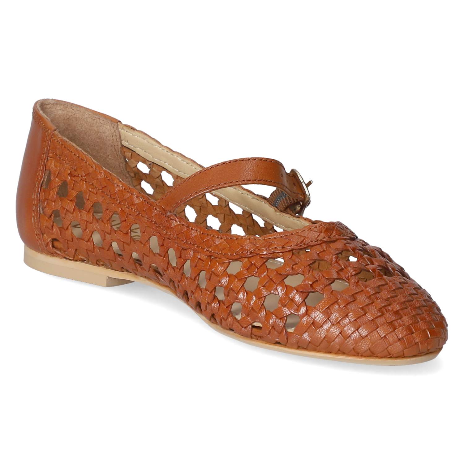 Spangenballerinas  Braun