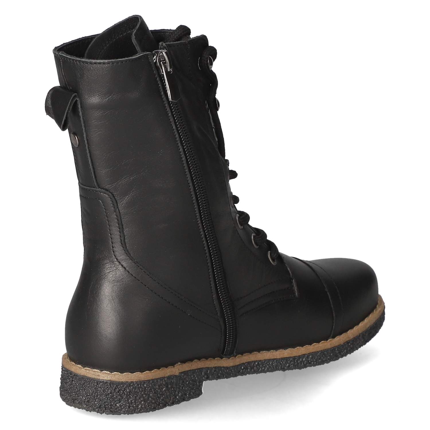 Schnürstiefeletten  Schwarz